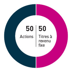 50% Actions 50% Titres à revenu fixe